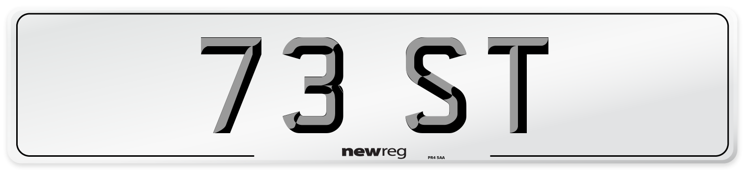 73 ST Number Plate from New Reg